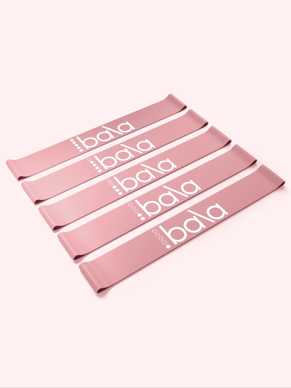 Bala Pink Resistance Loop Bands - Set of 5